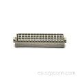Conector macho DIN 41612 de tres filas 48P